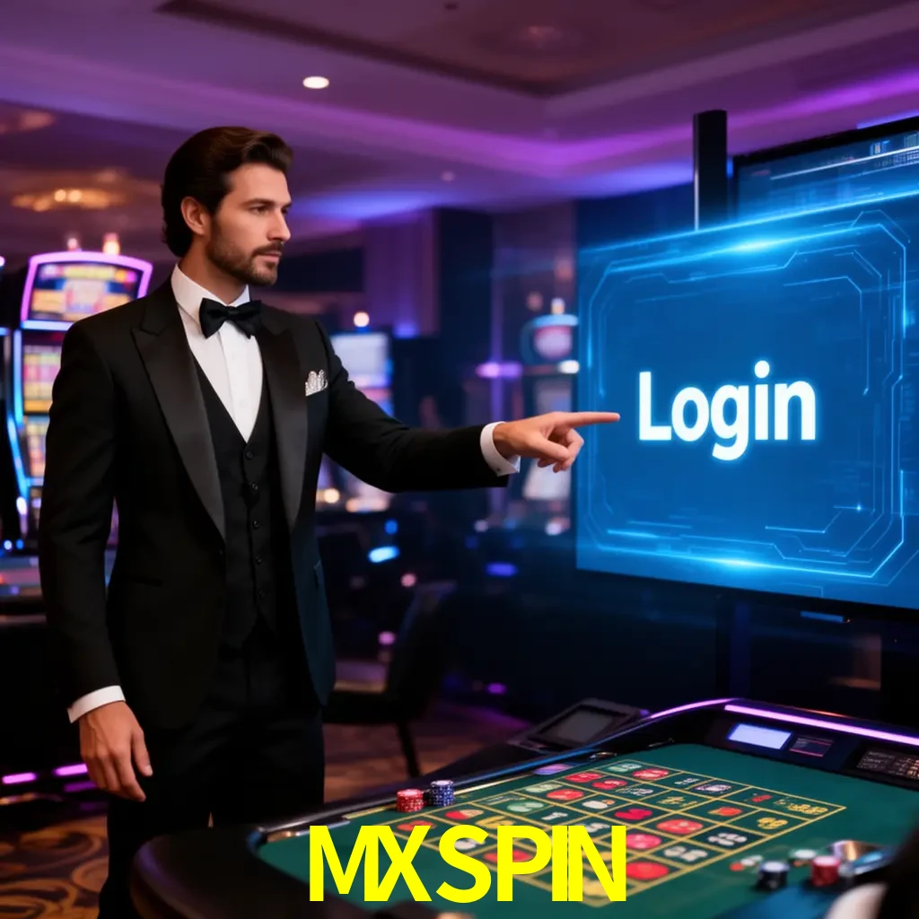 MXSPIN Login - OTP, cuenta y soporte Pantalla MXSPIN Login con OTP, contraseña, cuenta segura y soporte móvil
